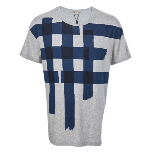  BURBERRY/博柏利 男士灰色棉質短袖T恤 4006757 PLFSX