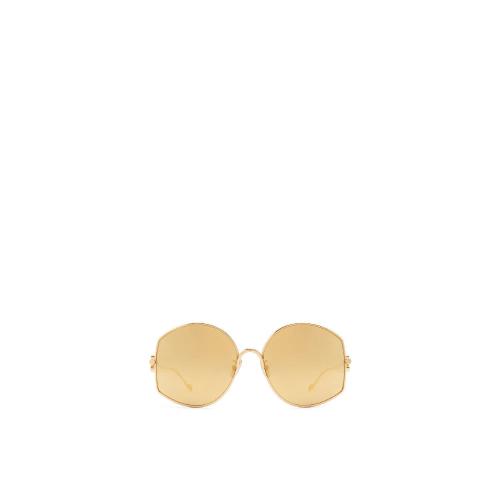  LOEWE羅意威 22年秋冬 女士 太陽眼鏡 Oversize sunglasses in metal G832270X02-2952 預定商品1-3周發貨