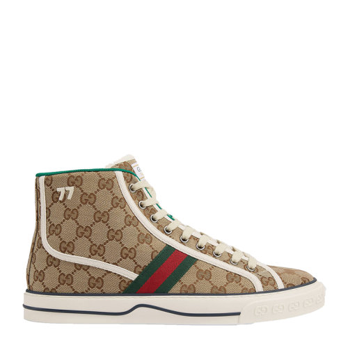 GUCCI/古馳  男士Tennis 1977高幫帆布鞋 625807HVK709765