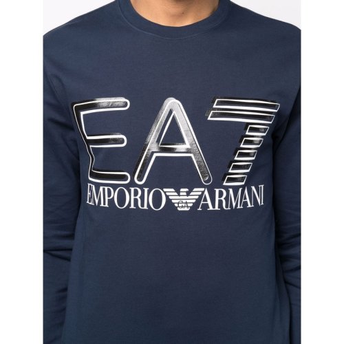  Emporio Armani/安普里奧阿瑪尼 男士藍色棉質衛衣 3LPM44 PJFGZ 1554 PLFSX