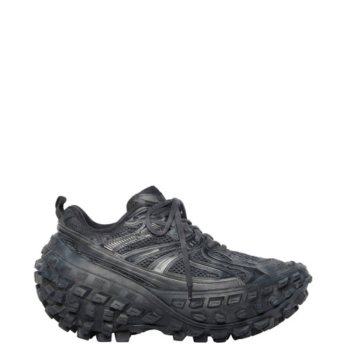 Balenciaga/巴黎世家 22年早春新款 DEFENDER系列 男士黑色尼龍混紡網布運動鞋685613W2RA61000