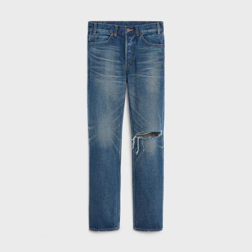  CELINE賽琳思琳 22年秋冬 女士 牛仔褲 JEANS POLLY DENIM DARK UNION WASH 2N754423R.08DD