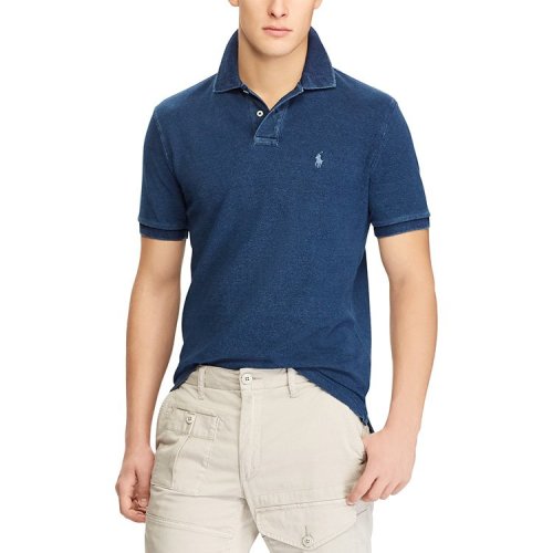 Polo Ralph Lauren/拉夫勞倫馬球  The常規版 經典剪裁  紋理外觀 柔軟觸感 標志性LOGO刺繡 高透氣棉質網布 時尚休閑男士短袖POLO衫401480-1