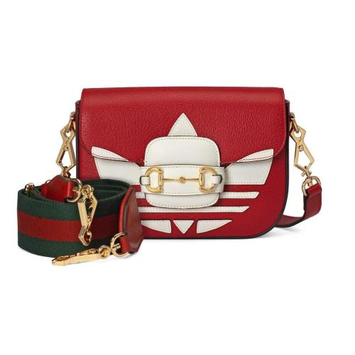  GUCCI古馳 22年秋冬 女士 adidas x Gucci Horsebit 1955系列迷你手袋 658574 U3ZDG 6563