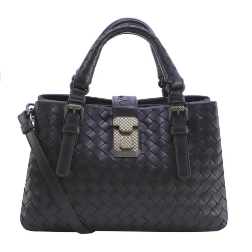Bottega Veneta/葆蝶家 女士黑色小牛皮單肩包 493994-VQ13B-1000
