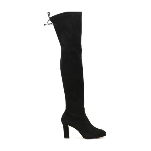Stuart Weitzman/斯圖爾特韋茨曼 女士絨面革過膝長靴長筒靴高跟鞋 LEDYLAND