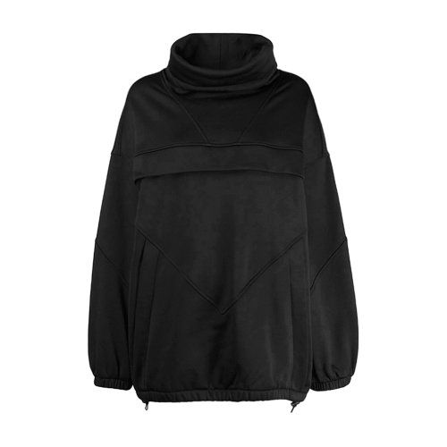 Givenchy/紀(jì)梵希 男女同款黑色翻領(lǐng)男衛(wèi)衣 休閑上裝 長(zhǎng)款 瑕疵特賣（陳列痕跡，不影響使用）