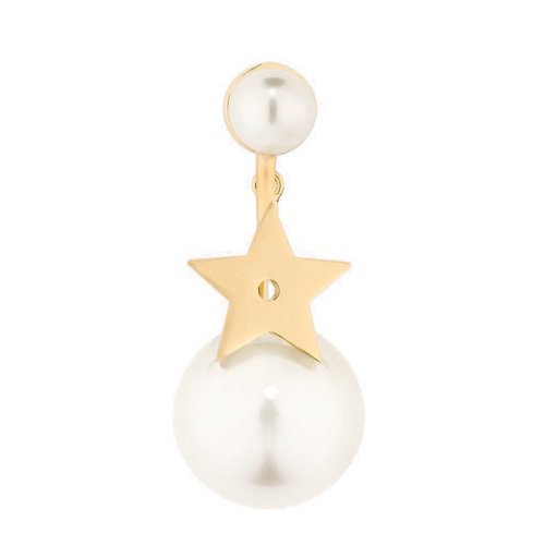 DIOR/迪奧 19春夏新款MY ABCDIOR TRIBALE女士白色樹(shù)脂珠子星星單只耳環(huán) E1036ABCRS_D301