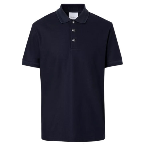BURBERRY/博柏利 經典款 男士海軍藍棉質pique短袖POLO衫80288741