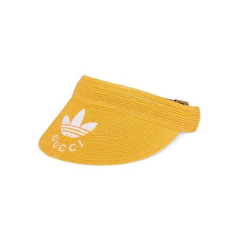  GUCCI古馳 22年秋冬 男士 adidas x Gucci聯名系列遮陽帽 696481 4HAPZ 7664