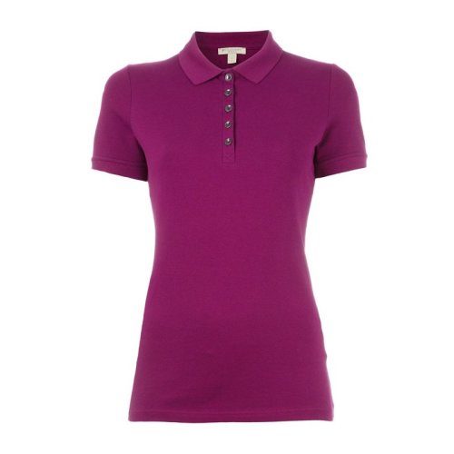 BURBERRY/博柏利  女裝 服裝 女士彈力棉珠地網眼布 女士短袖POLO衫