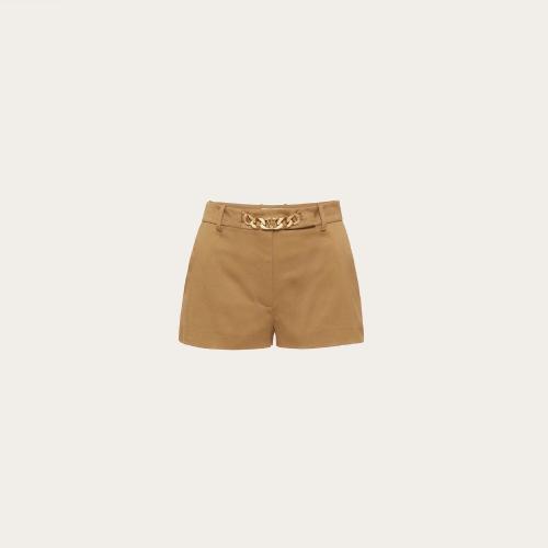  VALENTINO華倫天奴 22年秋冬 女士 短褲 SHORT VLOGO CHAIN EN COMFORT GABARDINE 1B3RF4V57A8