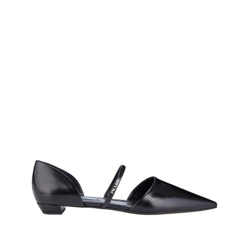 PRADA/普拉達  女鞋女士皮革時尚百搭品牌字母平跟鞋 1F519M-055-F0002