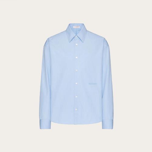 VALENTINO華倫天奴 22年秋冬 男士 長袖襯衫 CHEMISE EN COTON A_VEC BRODERIE VALENTINO*w* 1