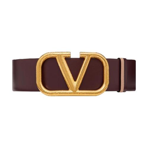  VALENTINO華倫天奴 22年秋冬 女士 腰帶 CEINTURE RéVERSIBLE VLOGO SIGNATURE EN VEAU GRAIN 預定商品1-3周發貨