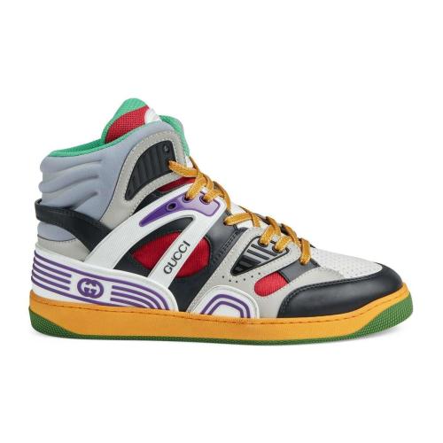  GUCCI古馳 22年秋冬 男士 Gucci Basket男士高幫球鞋 661303 2SH90 1072