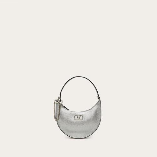  VALENTINO華倫天奴 22年秋冬 女士 錢包 MINI SAC HOBO VLogo SIGNATURE EN CUIR DE VEAU GRAI