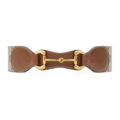  GUCCI古馳 22年秋冬 女士 皮革和馬銜扣腰帶 625854 1NSBG 2360