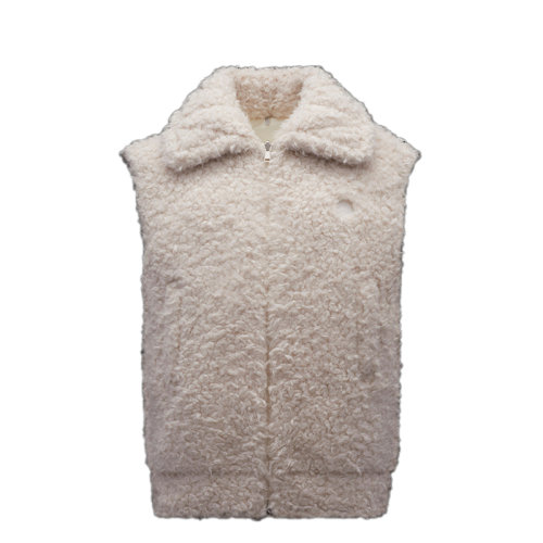 Moncler/蒙克萊 22年秋冬新款 Achard系列 女士象牙白色雙面羽絨背心H20931A00023899PE034