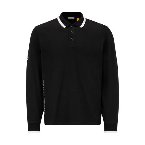  MONCLER蒙可蒙克萊 22年秋冬 男士 長袖Polo Logo Long Sleeve Polo Shirt H209U8D00001899PD9