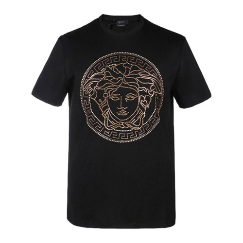 VERSACE/范思哲 男士短袖T恤 男士棉質圓領短袖T恤 A77987 A201952