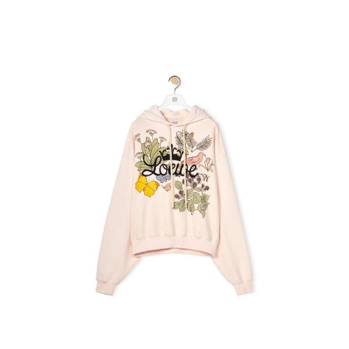  LOEWE羅意威 22年秋冬 女士 長袖T恤 Herbarium LOEWE hoodie in cotton S800Y25X03-7629