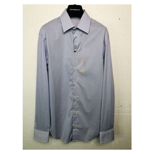 Emporio Armani/安普里奧阿瑪尼 男士藍色襯衫 L1C31T L1E1C 019（瑕疵折扣）