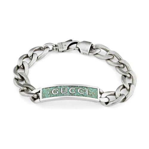  GUCCI古馳 22年秋冬 女士 飾Gucci標(biāo)識琺瑯手鏈 678712 J8410 9071 預(yù)定商品2-6周發(fā)貨