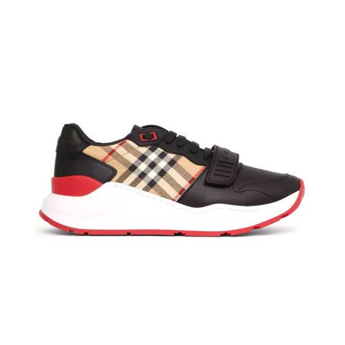 BURBERRY/博柏利 巴寶莉女鞋女士咖啡色格紋低幫時尚百搭休閑運動鞋 80381841 ZWJ0012CD