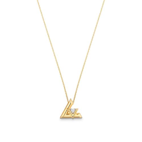  LV路易威登 22年秋冬 女士 吊墜 LV VOLT 1*w*8K金鉆石項(xiàng)鏈 Q93808 預(yù)定商品2-8周發(fā)貨