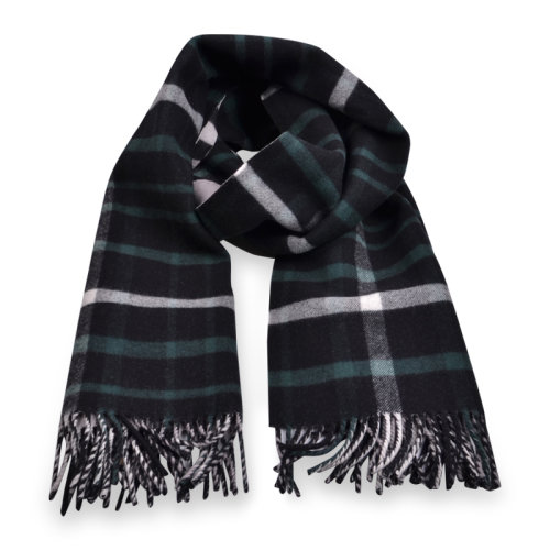 BURBERRY/博柏利秋冬加厚經(jīng)典格紋中性流蘇長(zhǎng)款羊毛圍巾披肩200*5040583591【禮盒包裝】