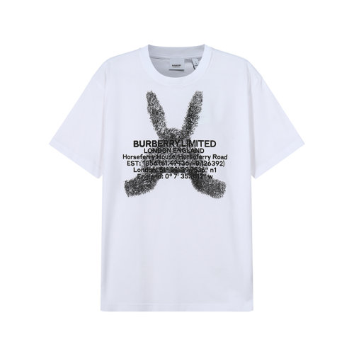 BURBERRY/博柏利【22春夏新款】男款棉質寬松版圓領短袖T恤 80495651