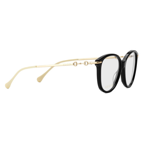GUCCI/古馳新款 女士閃耀黑色醋纖鏡框貓眼造型眼鏡684486J07401091