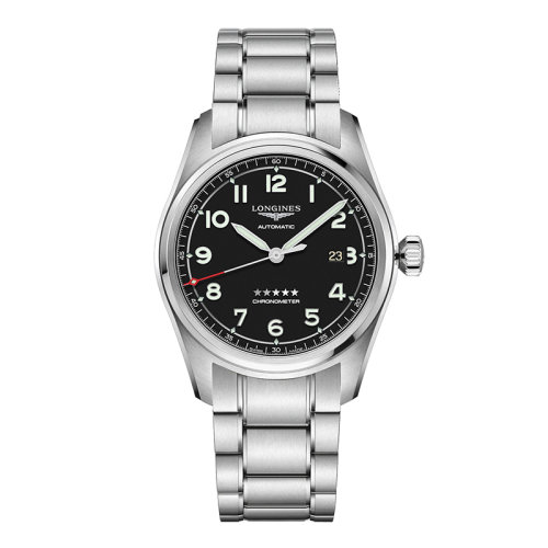 LONGINES/浪琴 先行者系列 男士黑色啞光自動機(jī)械精鋼表殼和表帶腕表42毫米L3.811.4.53.6