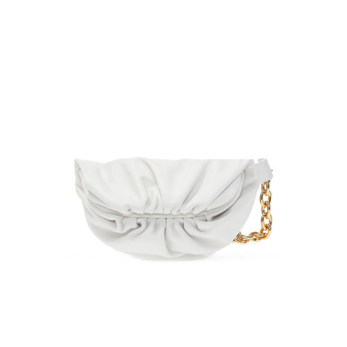 Bottega Veneta/葆蝶家 寶緹嘉女包 女士皮質時尚百搭鏈條腰包胸包斜背包 651445VCP41