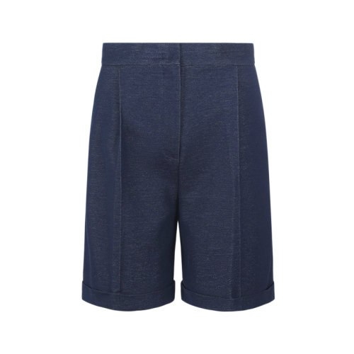 MaxMara/麥絲瑪拉 女士棉質高腰休閑短褲五分褲 17810321 LUCHINO