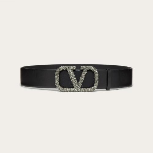  VALENTINO華倫天奴 22年秋冬 女士 腰帶 VLOGO SIGNATURE 光面小牛皮雙面腰帶 VW2T0S11ZJI0NO 預定商品1-3周發貨