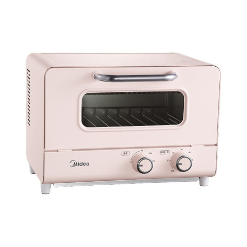 Midea/美的家用臺式迷你電烤箱12L網紅烤箱機械式操作專業烘焙烘烤電烤箱PT12A0