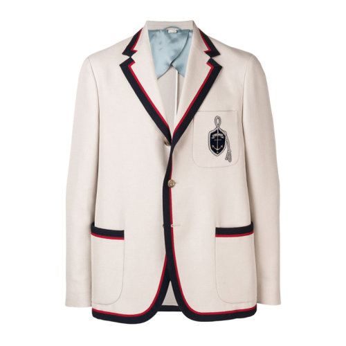GUCCI/古馳 男裝 服飾 米色翻領商務 男士西服 545210