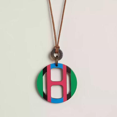 HERMES愛馬仕 22年秋冬 女士 吊墜 Pendentif H Equipe H057087FL09