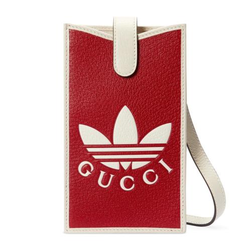  GUCCI古馳 22年秋冬 女士 adidas x Gucci聯名系列手機套 702203 UZ3BT 6484
