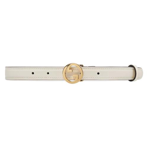 GUCCI古馳 22年秋冬 女士 Gucci Blondie系列窄版腰帶 723073 US10G 9022