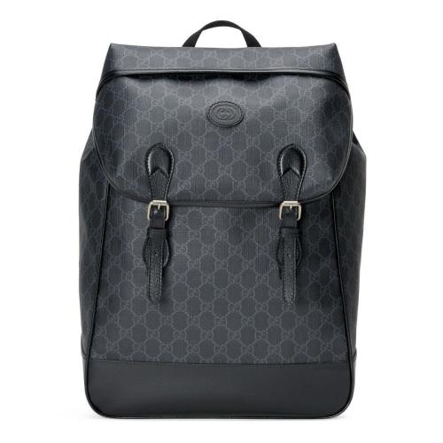  GUCCI古馳 22年秋冬 男士 飾互扣式雙G中號背包 696013 97S9F 1000