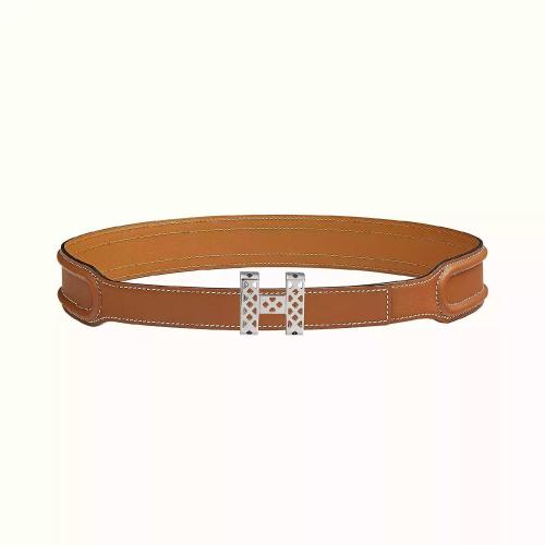  HERMES愛(ài)馬仕 22年秋冬 女士 腰帶 Boucle de ceinture Garden Party %26 Cuir de ceinture 24?