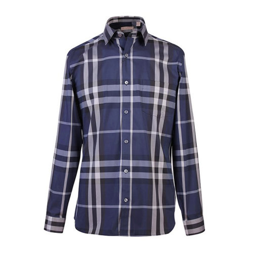 BURBERRY/博柏利 男裝 服飾 經(jīng)典時(shí)尚 格紋拼接 棉質(zhì)襯衣 男士長(zhǎng)袖襯衫 3983541