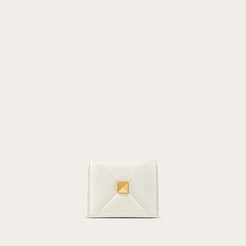  VALENTINO華倫天奴 22年秋冬 女士 卡包 PETIT PORTEFEUILLE ROMAN STUD EN NAPPA 1W2P0Y07BSF