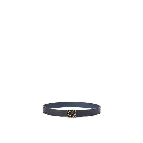  LOEWE羅意威 22年秋冬 男士 腰帶 Reversible Anagram belt in soft grained calfskin E619Z20