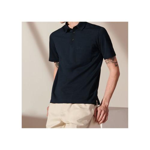  HERMES愛馬仕 22年秋冬 男士 短袖襯衫 Polo boutonne broderie H H072325HA01LA 預定商品2-6周發貨
