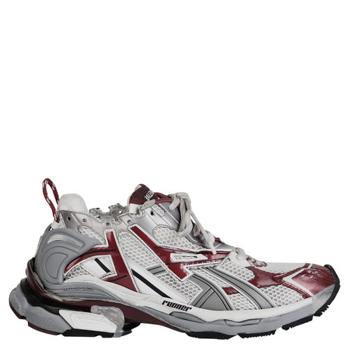 Balenciaga/巴黎世家  RUNNER系列 女士紅色波爾多紅網眼尼龍運動鞋677402W3RB39069
