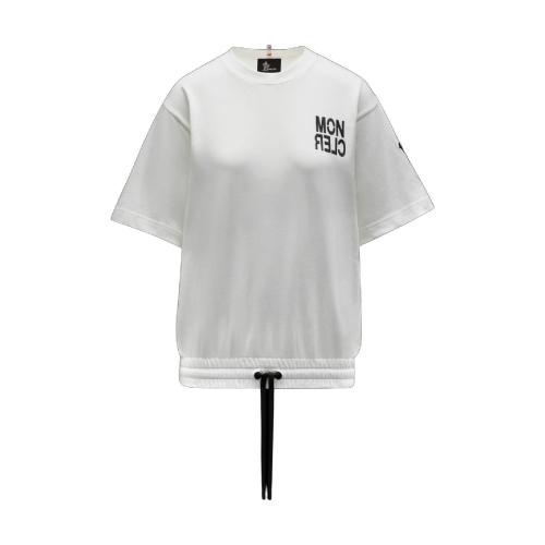  MONCLER蒙可蒙克萊 22年秋冬 女士 短袖T恤 Drawcord t-shirt G*w*20988C0000183927034 預定商品1-3周發貨